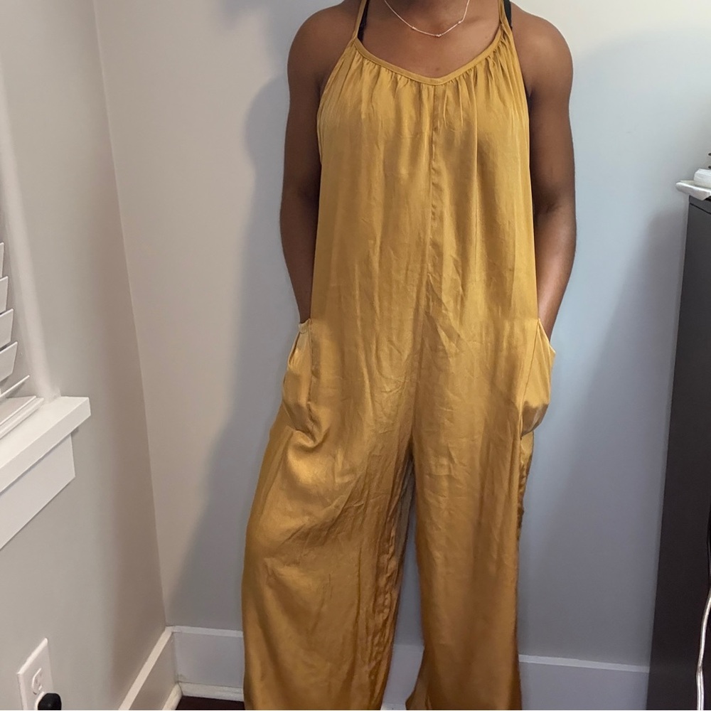 Women's Mustard Jumpsuit